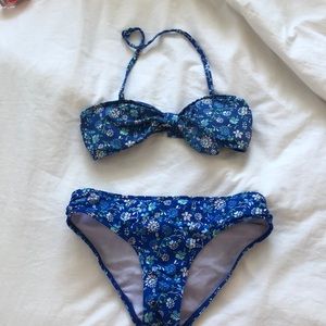 blue swim suit